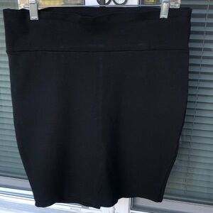 Elegant Silhouette Black Women's Skirt